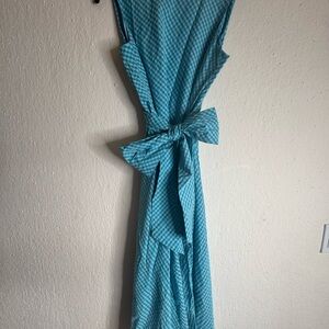 Anne Klein Chic Blue Gingham Dress